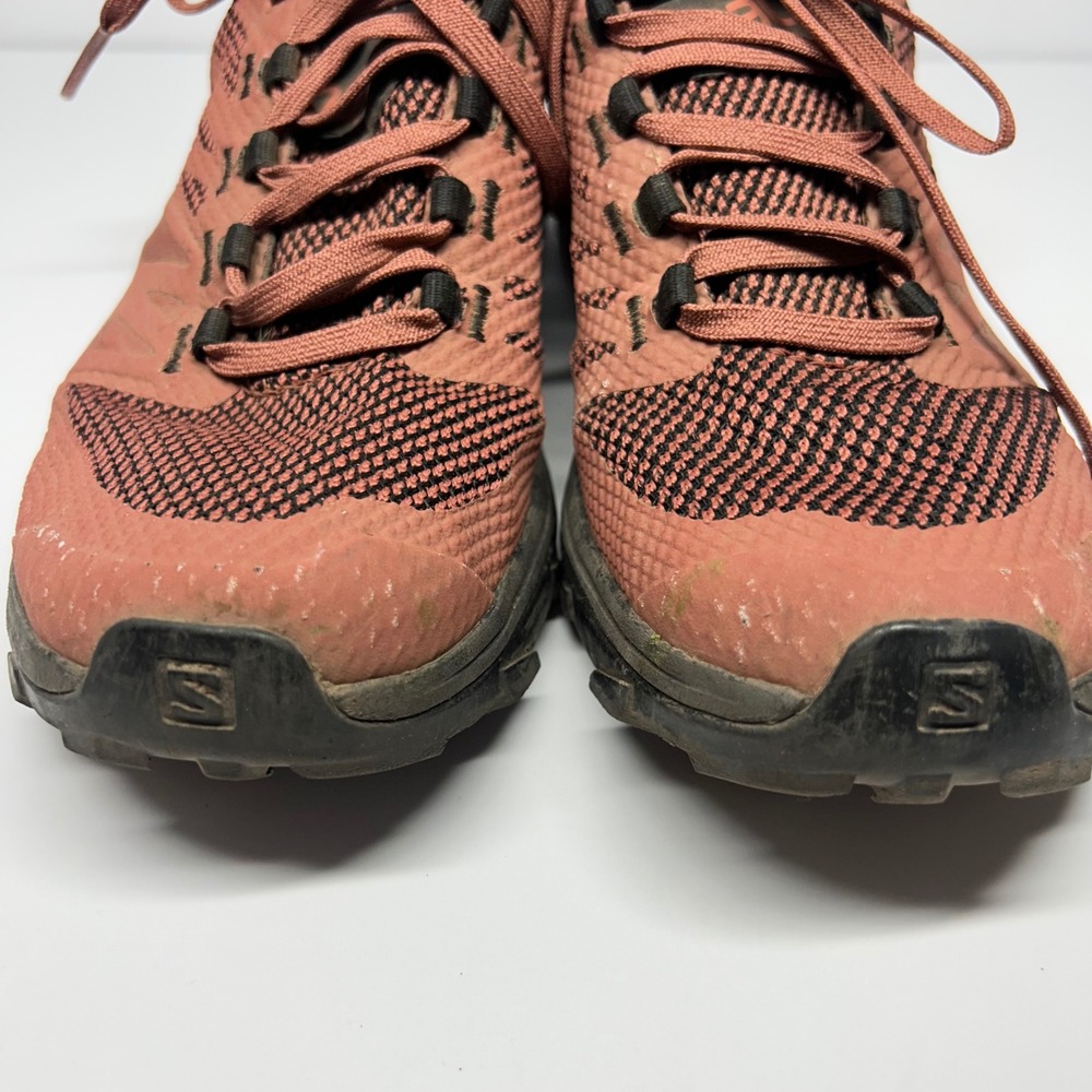 Salomon Trail Running Shoes Terracotta Pink Womens Size 7 Contagrip 413845 - Picture 3 of 8